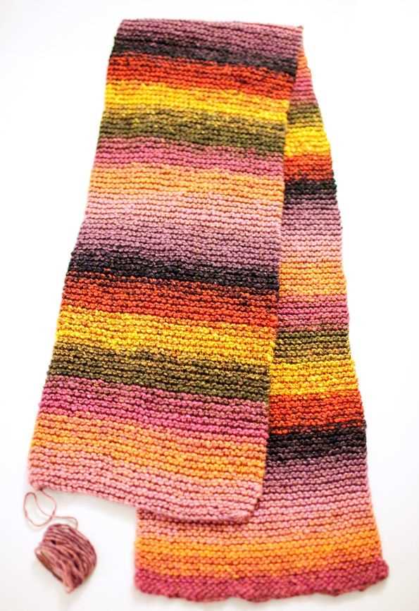 Endless scarf knitting pattern