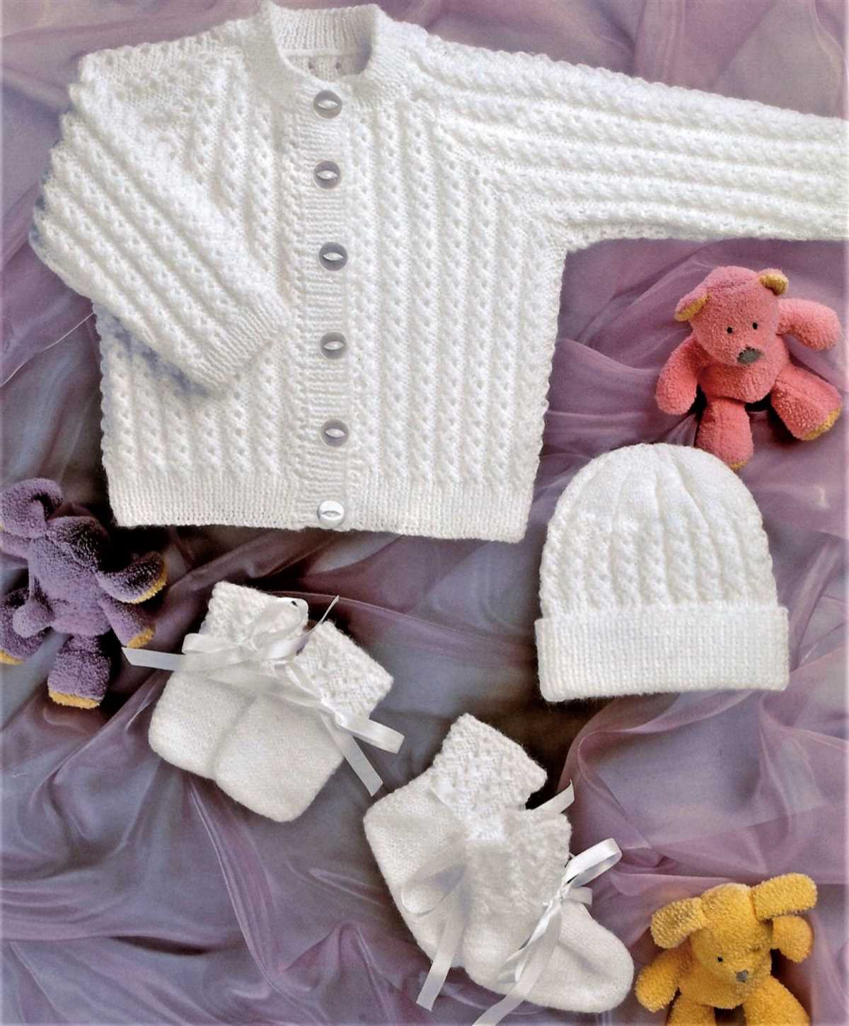 Knitting patterns for newborn cardigans