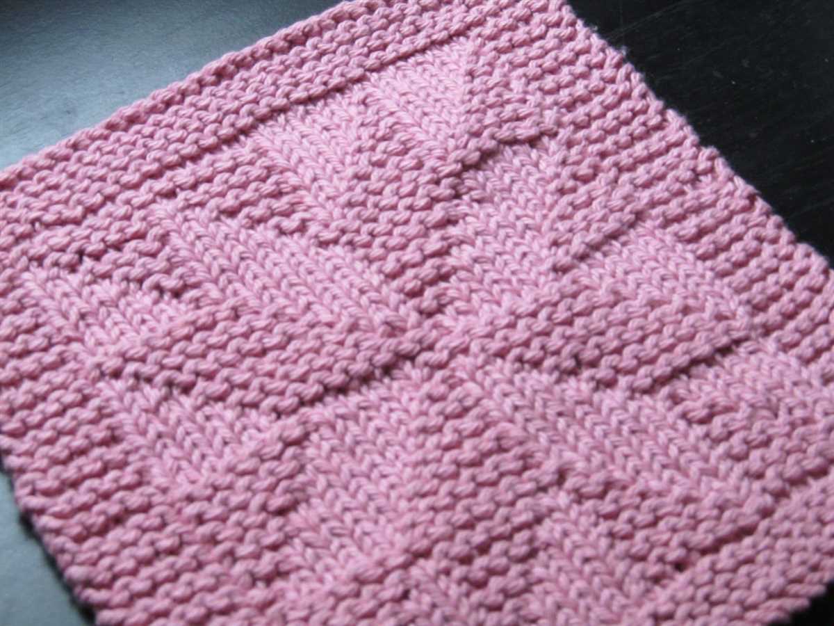 Free knitted cotton dishcloth patterns