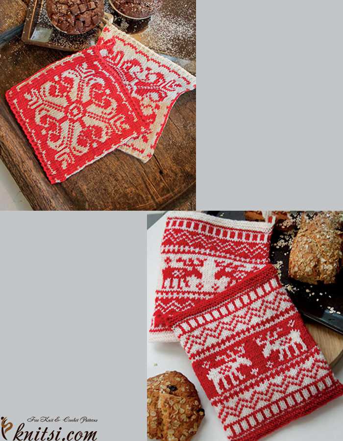 Potholder patterns knitting