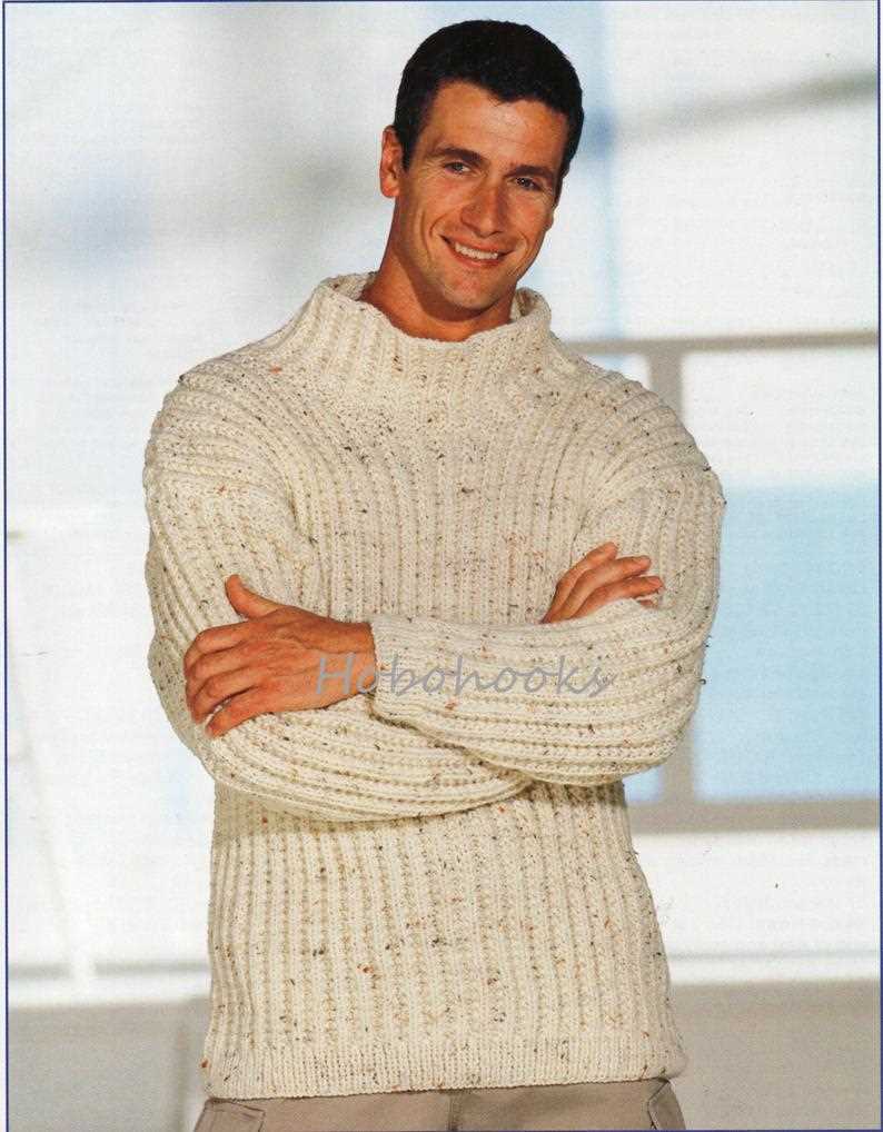 Men's chunky knit sweater pattern