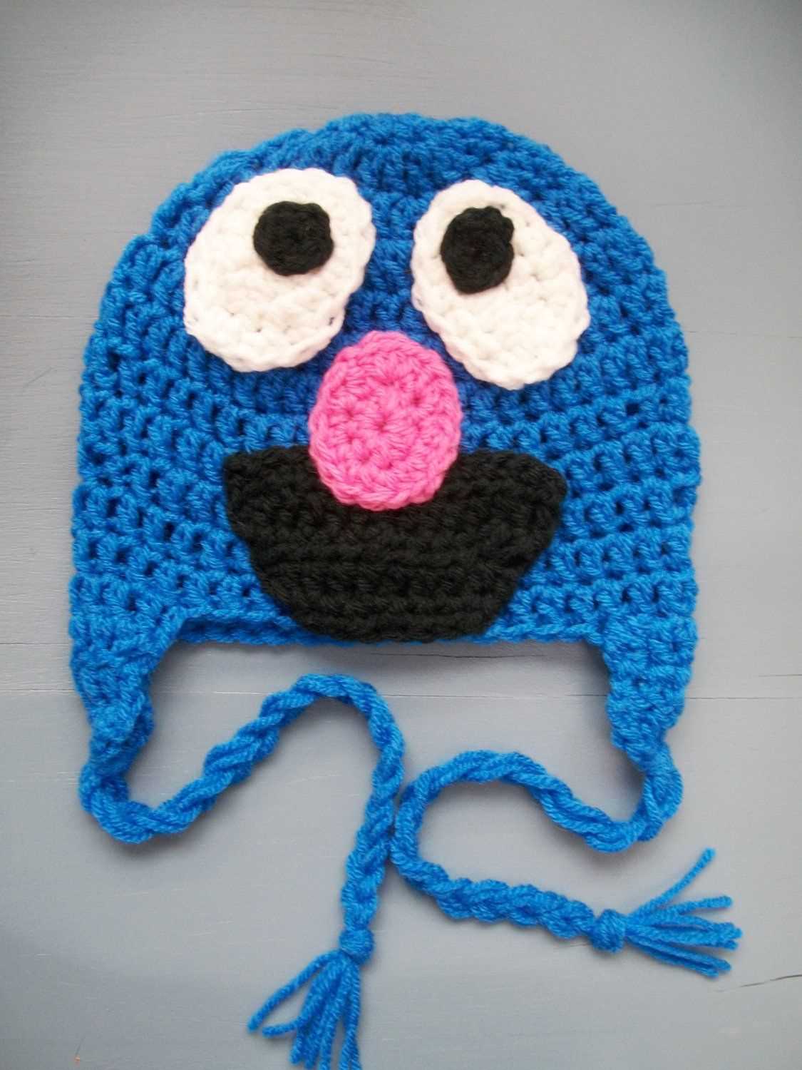 Cookie monster knit hat pattern