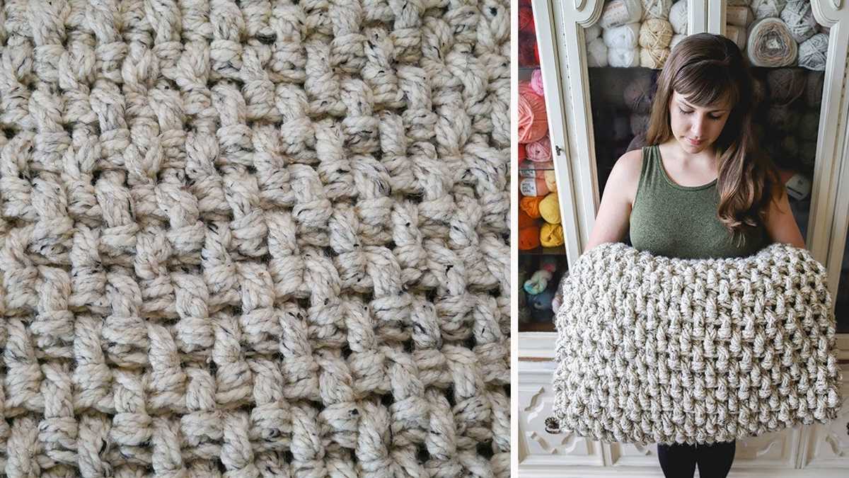 Basket weave blanket knit pattern free