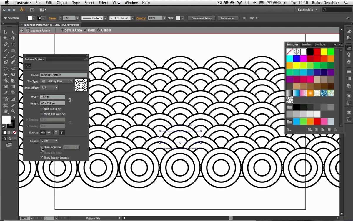 How to make knit pattern in illustrator