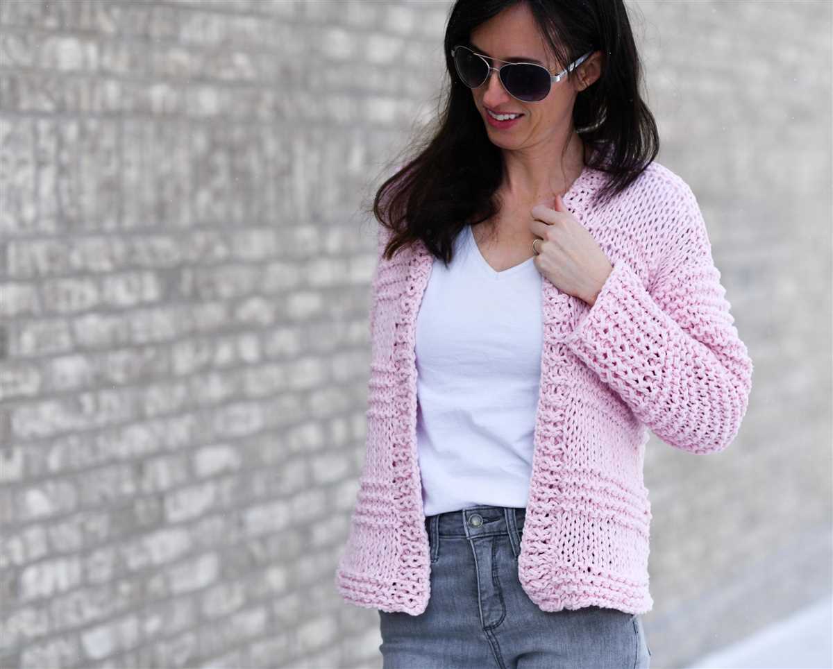 Easy knit ladies cardigan patterns