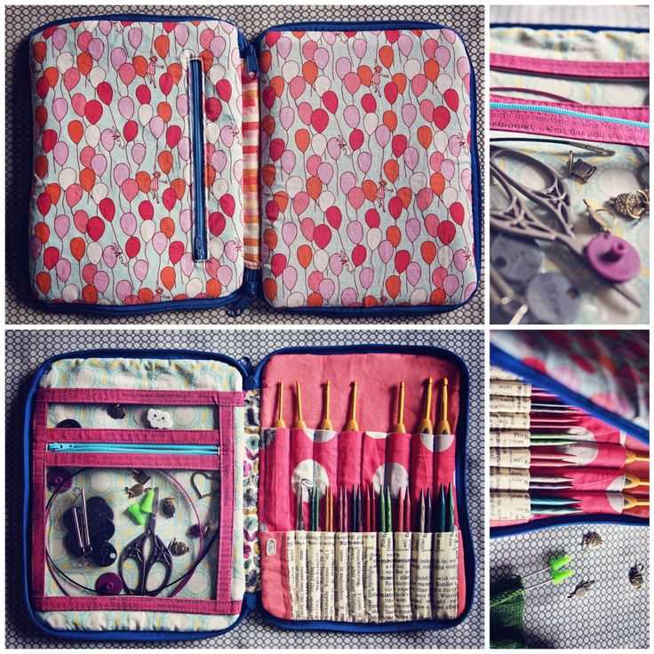 Knitting needle holder sewing pattern