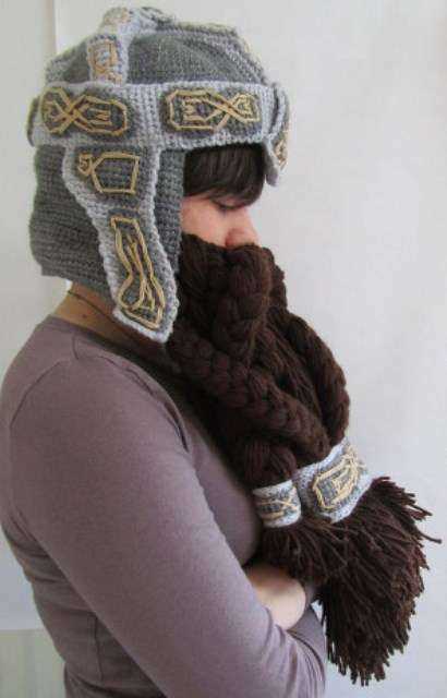 Face warmer knitting pattern
