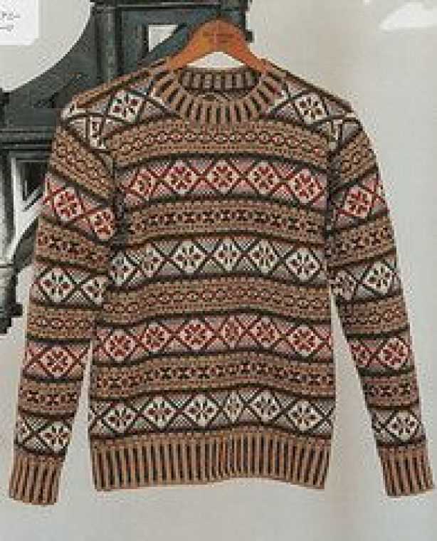 Fair isle sweater knitting pattern