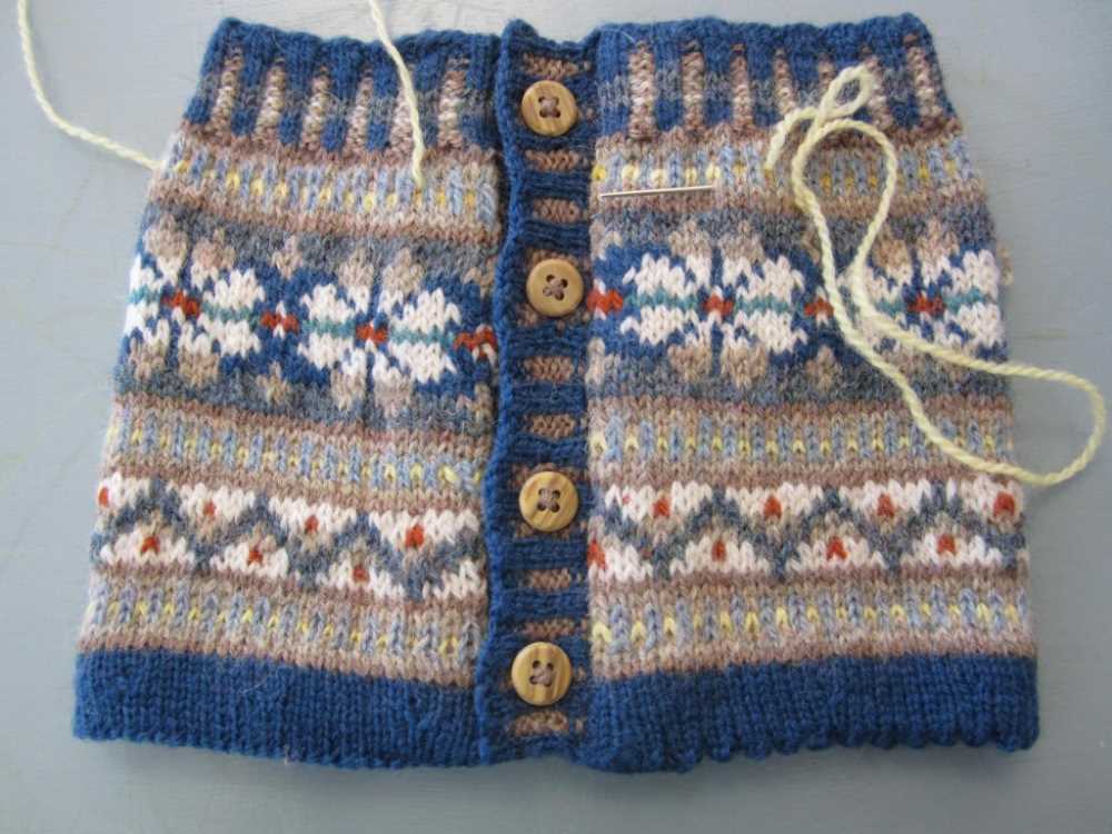 Fair isle vest knitting patterns