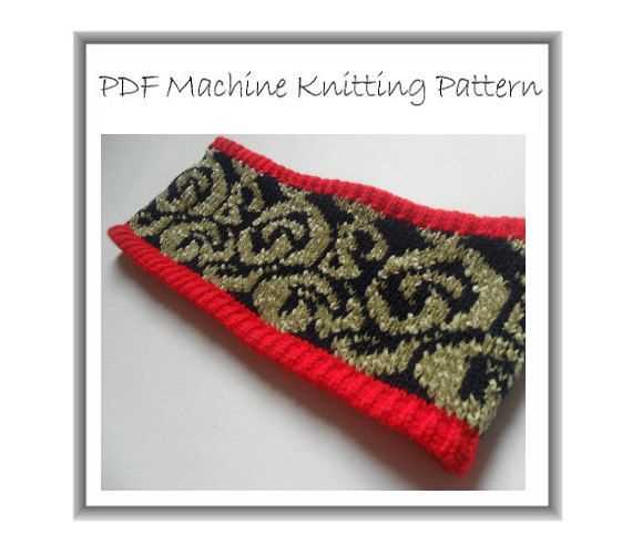 Fair isle headband knitting pattern