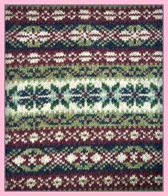Fair isle sweater knitting pattern