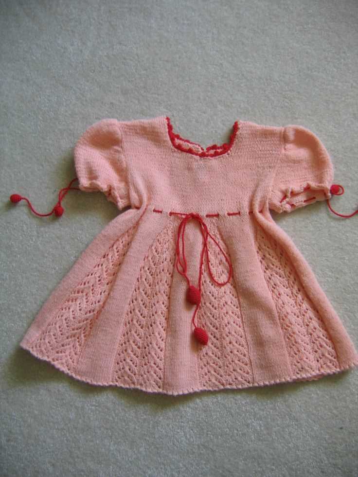 Fairy leaves dress knitting pattern