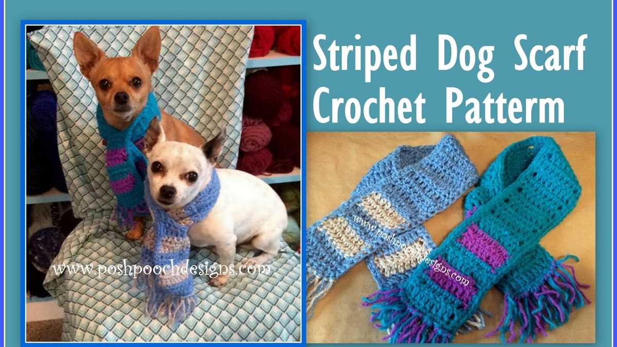 Dog scarf knitting pattern