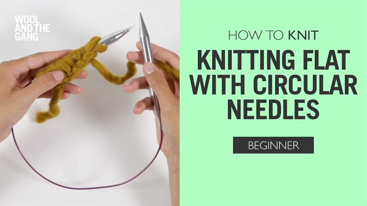 Circular knitting needle patterns