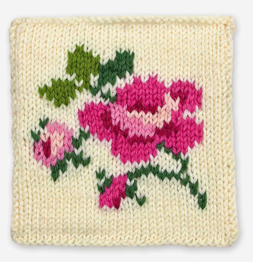 Duplicate knitting stitch patterns