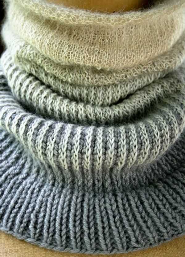 Scarf pattern knit and purl