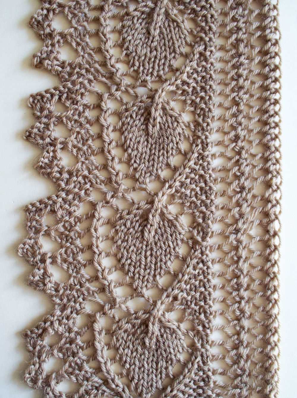 Knitted edge patterns