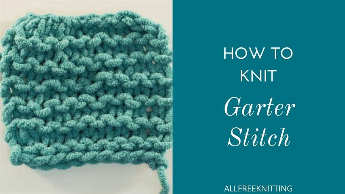 Understanding the Basics of Garter Stitch in Knitting Patterns What is garter stitch in a knitting pattern