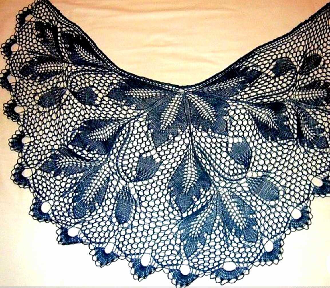 Fern lace scarf knitting pattern