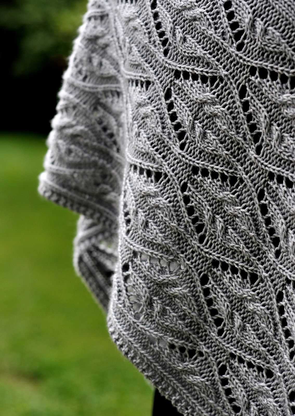 Fern lace scarf knitting pattern