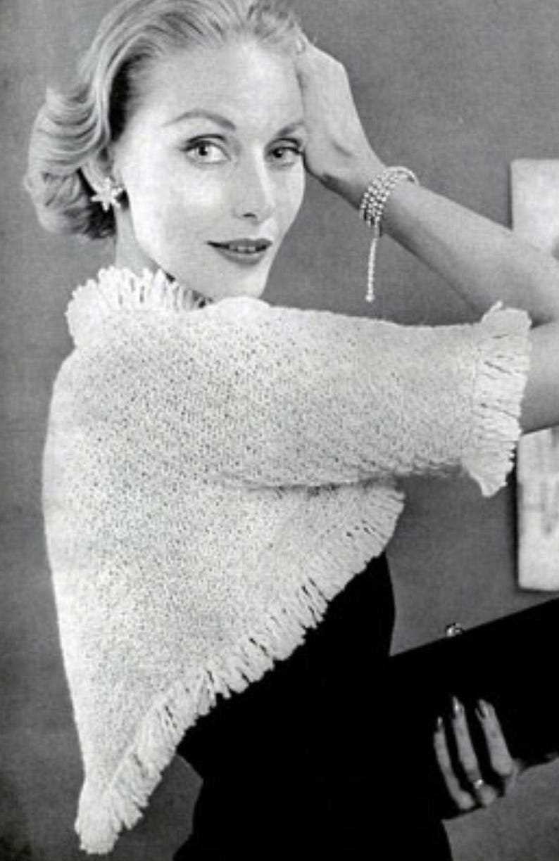 Vintage shrug knitting pattern