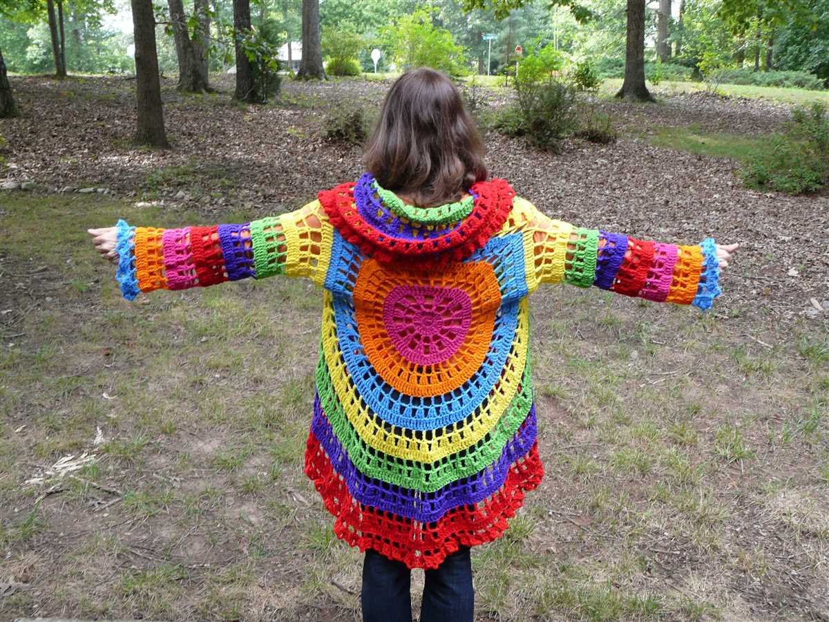 Knitted circular jacket pattern