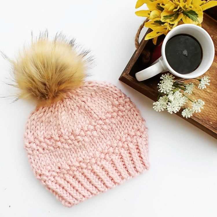 Beginner knit beanie pattern