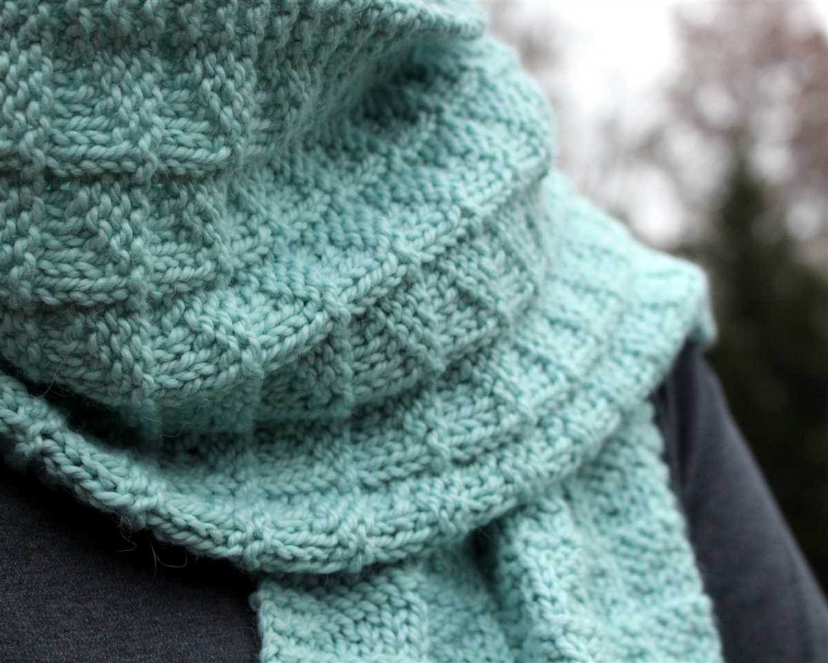 Simple scarf knitting pattern