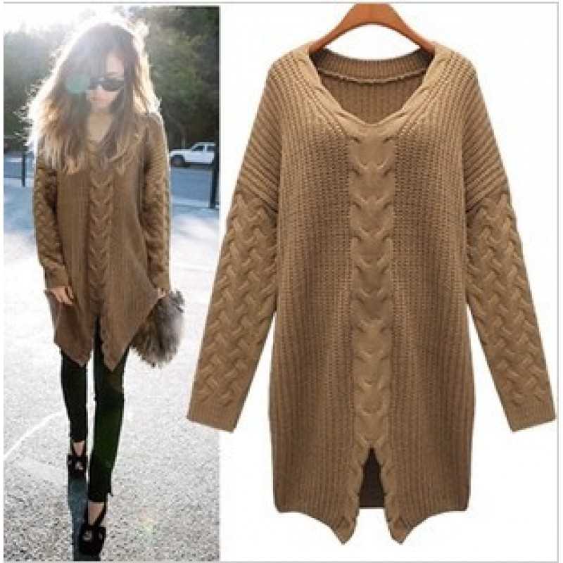 Oversized tunic knitting pattern