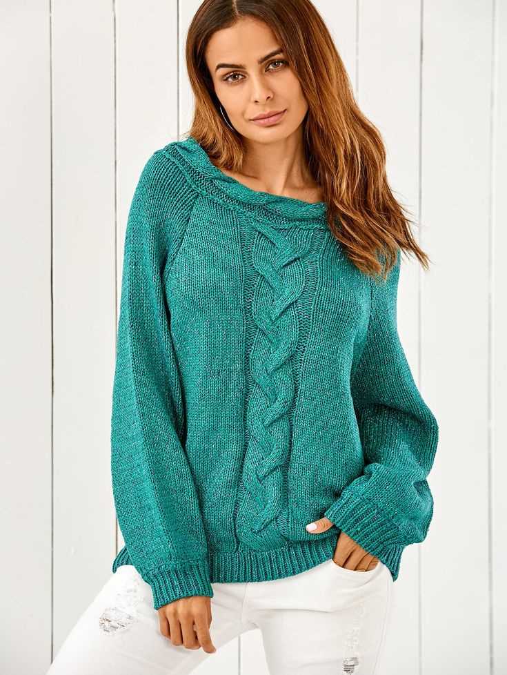 Oversized cable knit sweater pattern