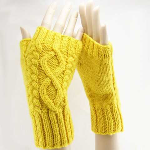 Fingerless gloves knitting pattern chunky yarn