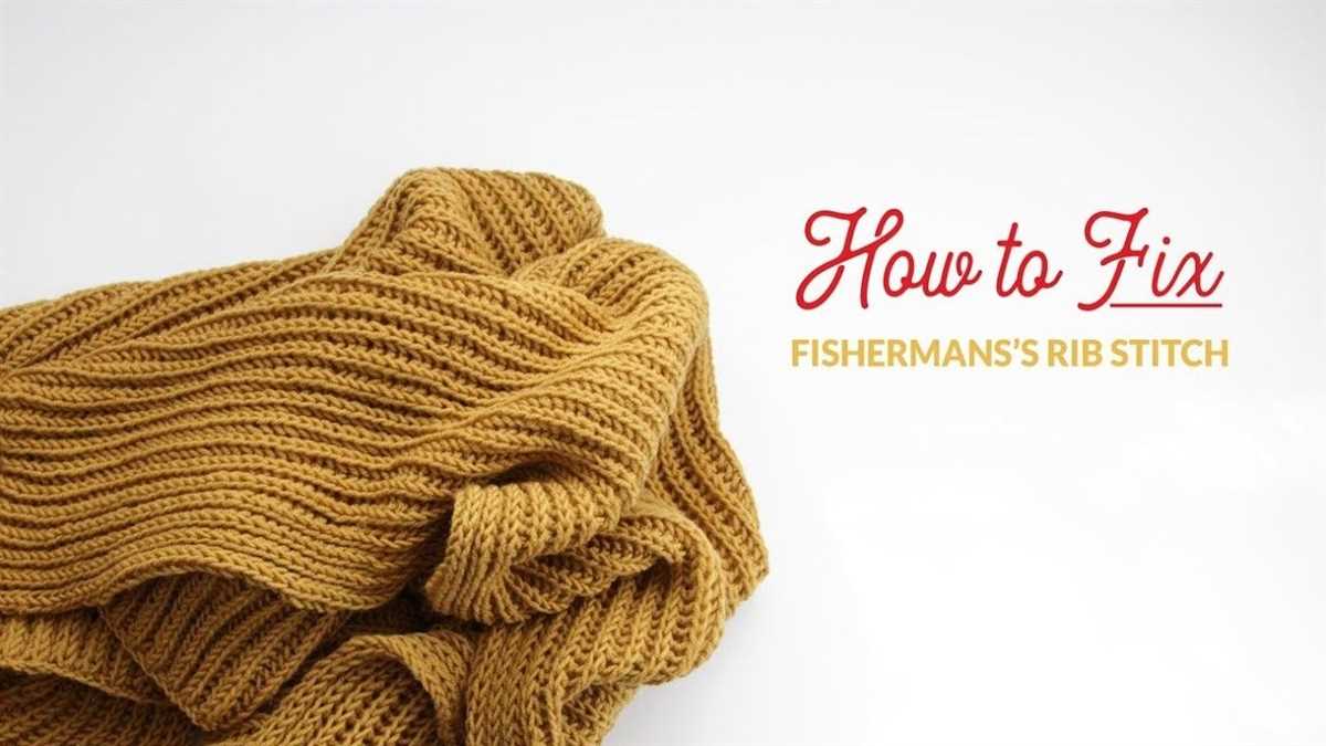Fisherman's rib scarf knitting pattern