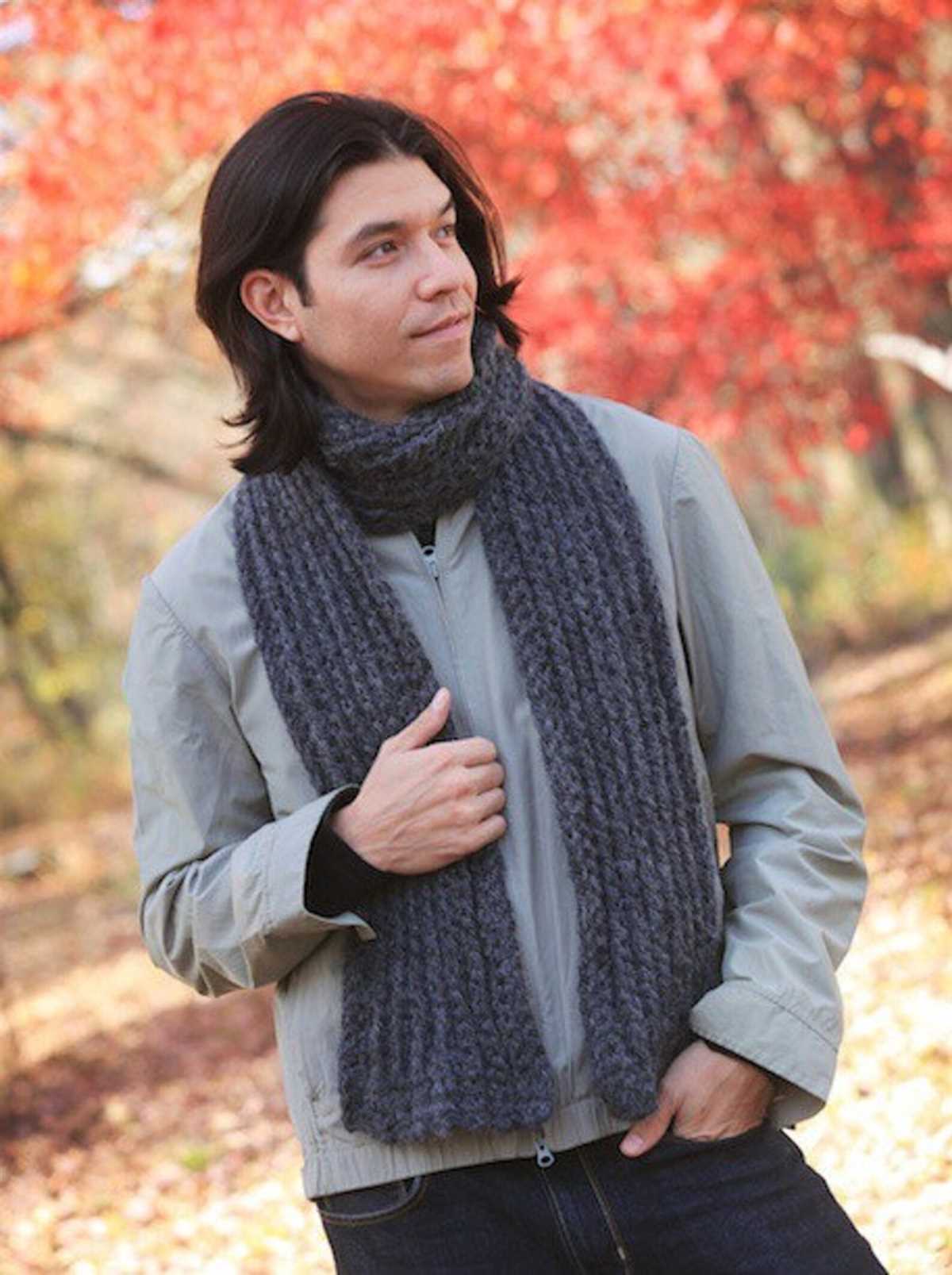 Fisherman knit scarf pattern