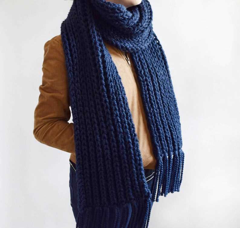 Fisherman knit scarf pattern