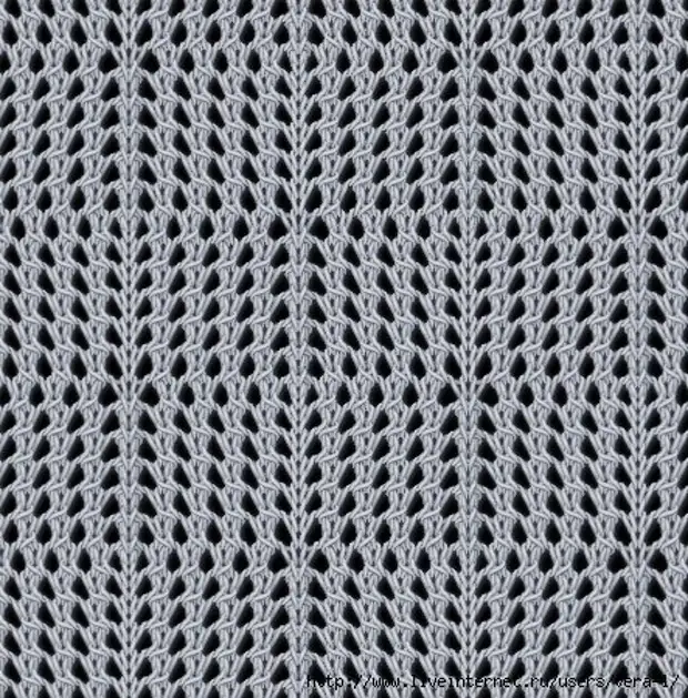 Fishnet knit pattern
