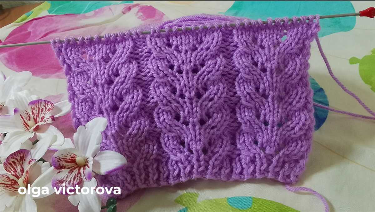 Fishtail knitting pattern