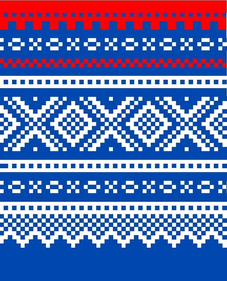 Flag stitch knitting pattern