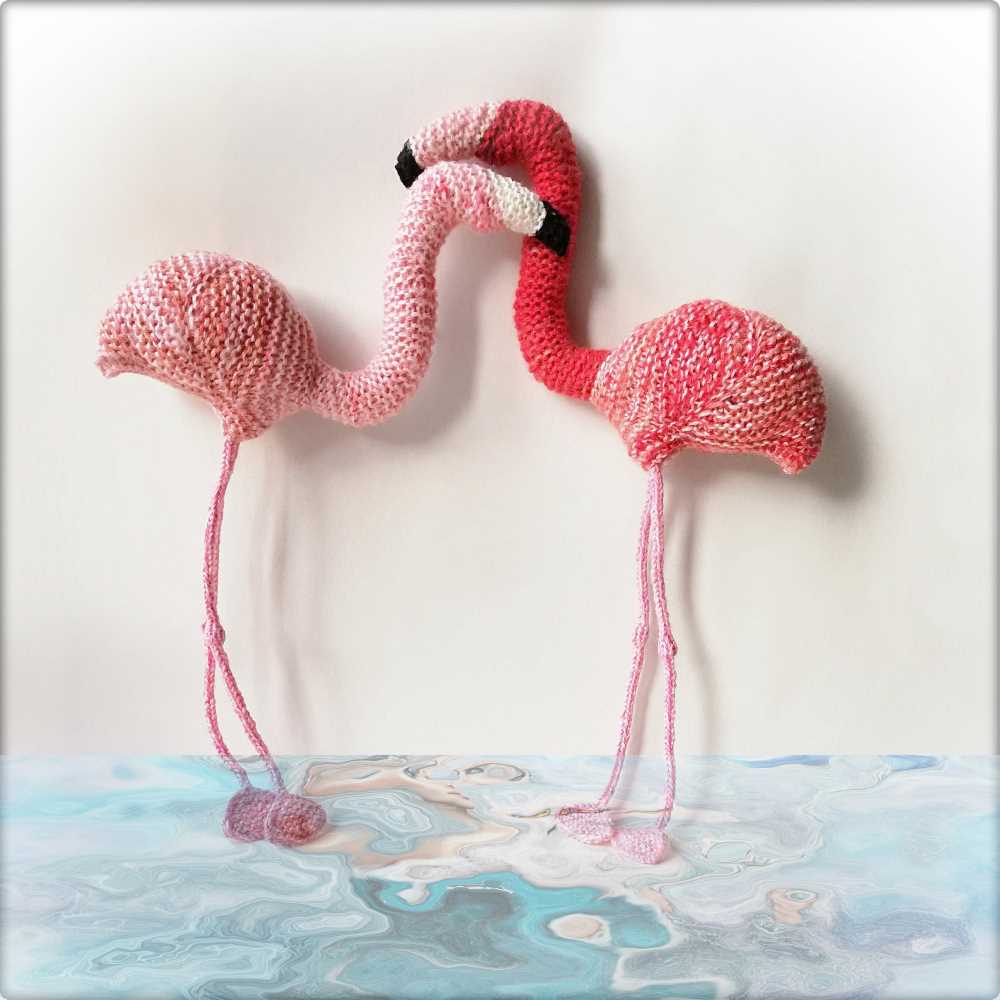 Flamingo knitting pattern