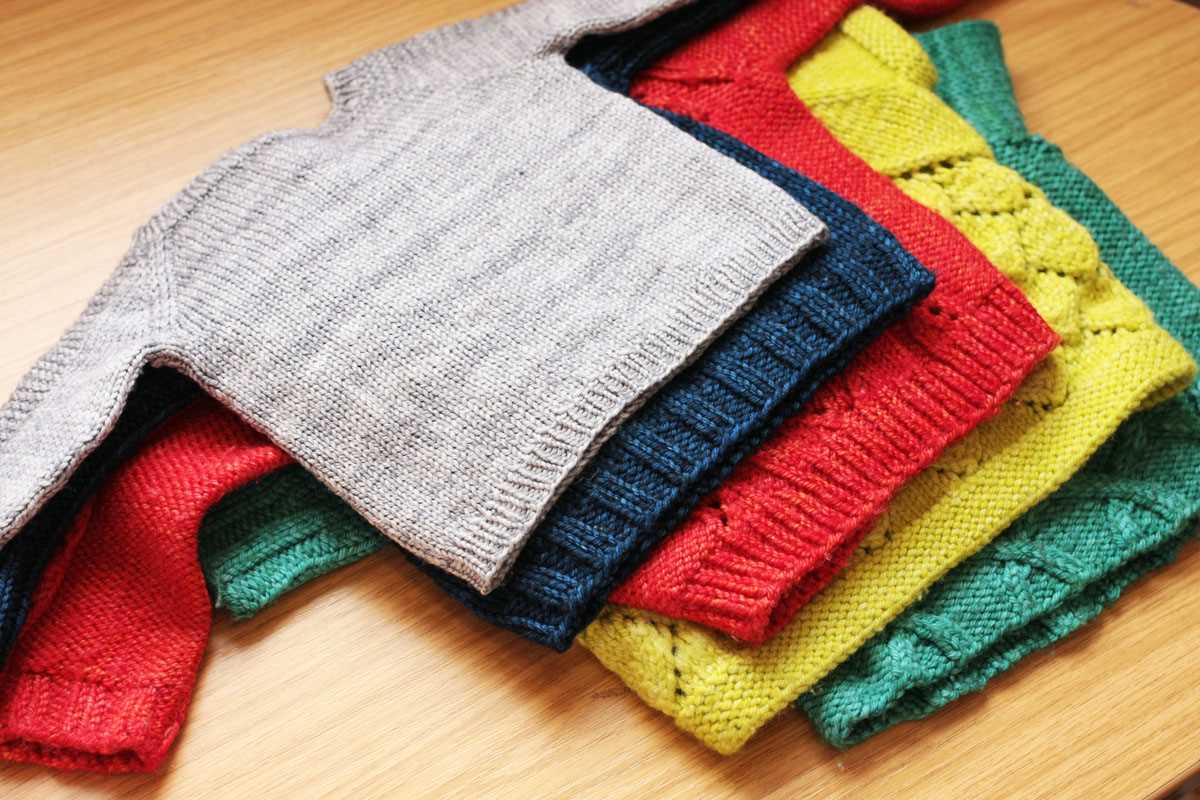 Flat knit sweater pattern