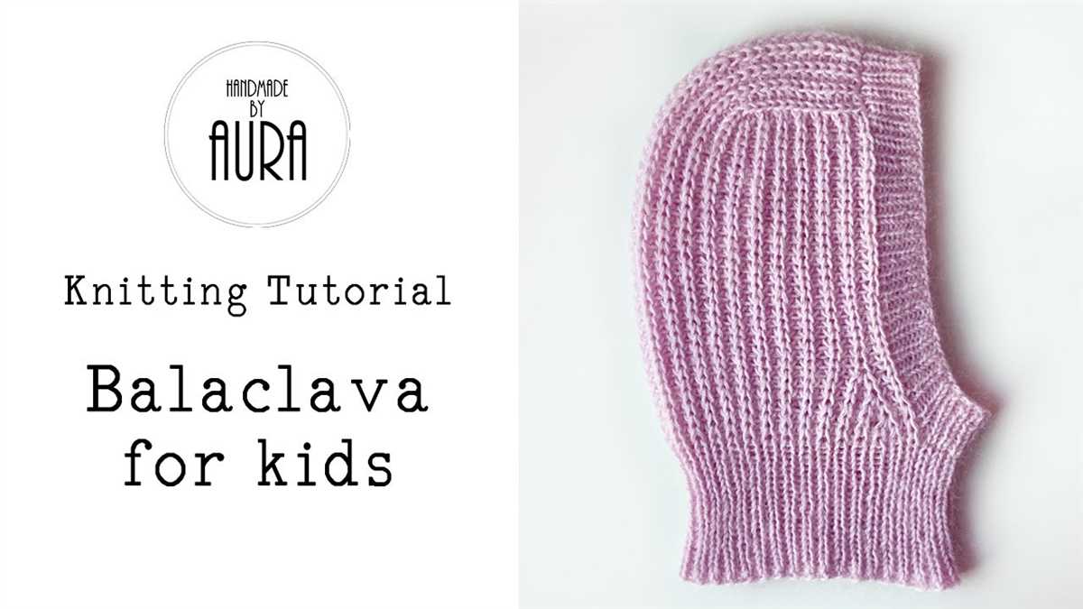 Flat knit balaclava pattern
