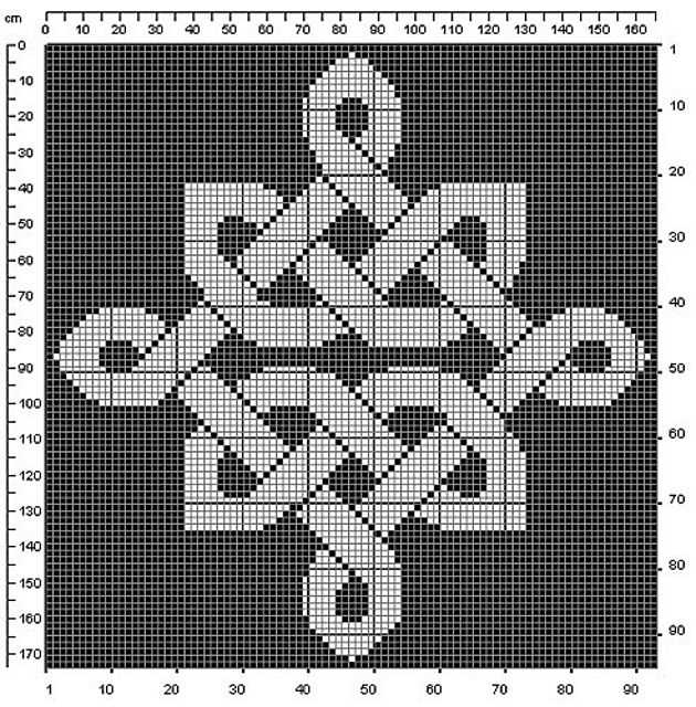 Celtic cross knitting pattern