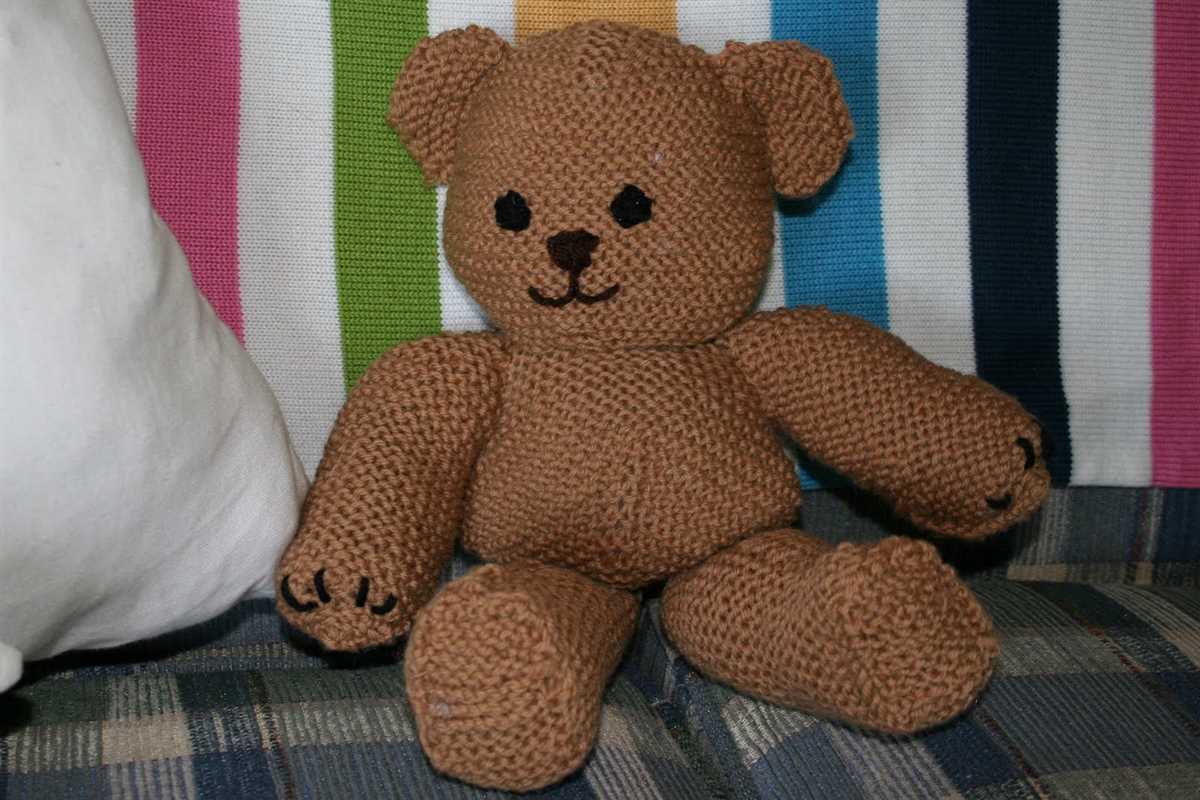 Knitted teddy bear pattern for charity