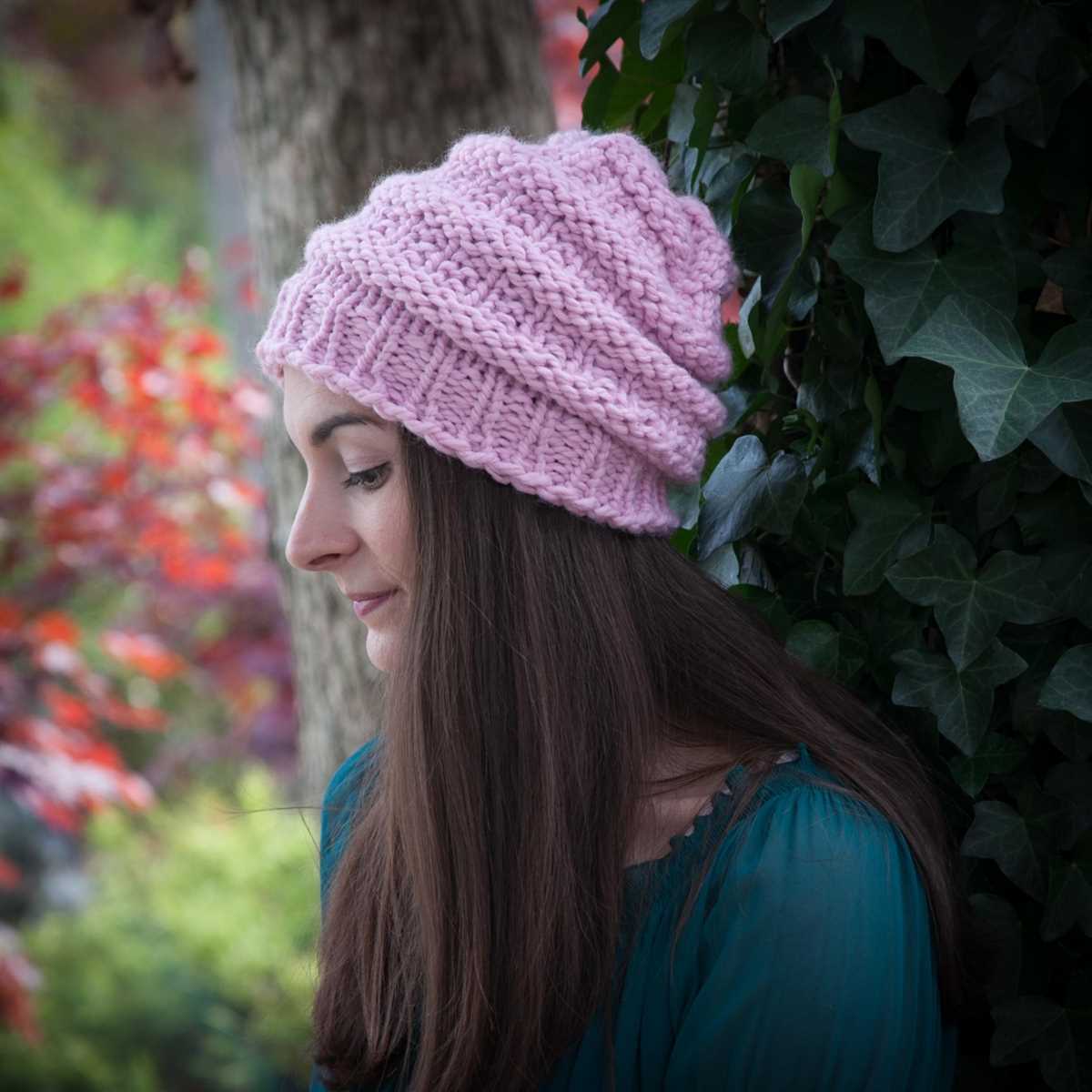 Knit bulky hat pattern