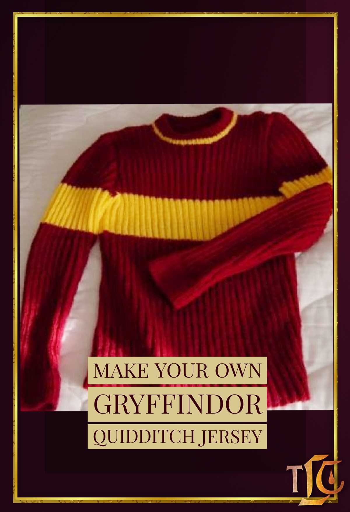 Gryffindor jumper knitting pattern