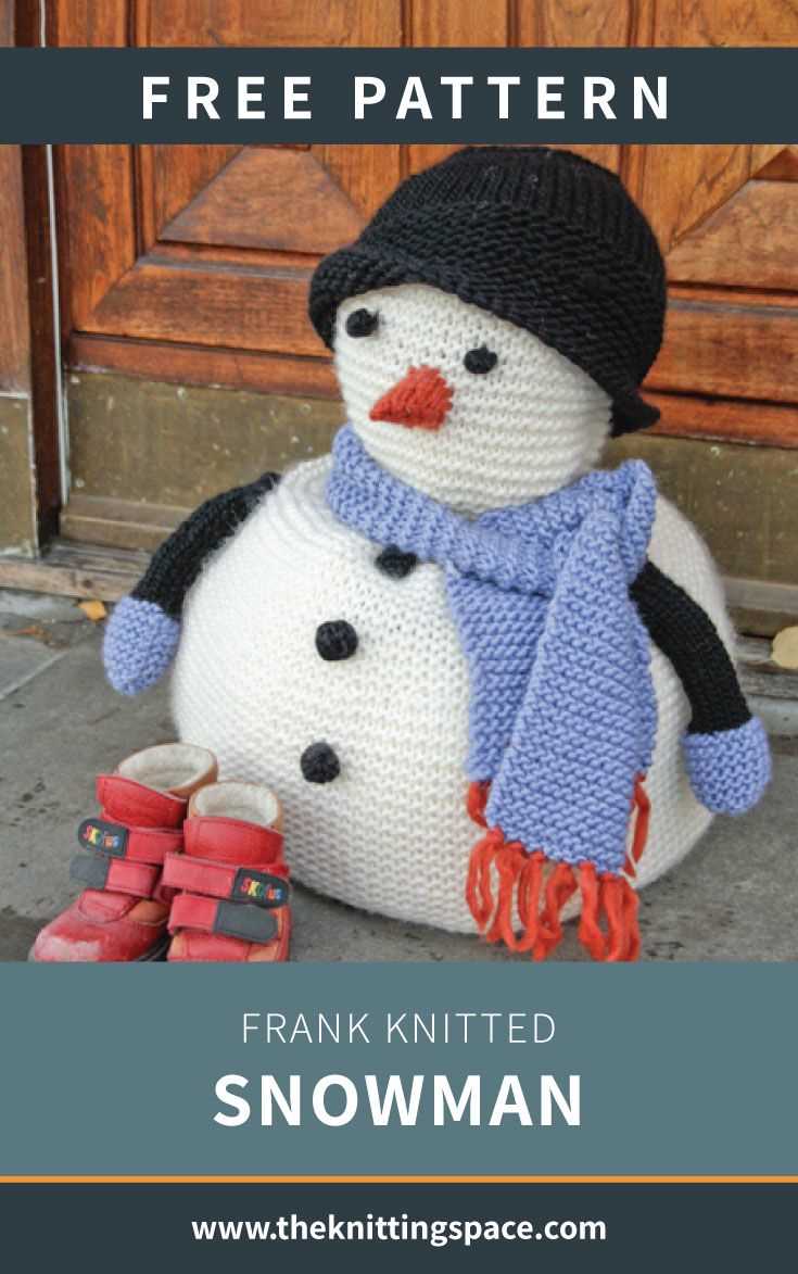 Knitting snowman pattern