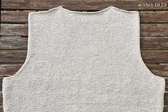 Men's knitted tank top pattern