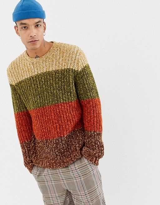 Mens striped jumper knitting pattern
