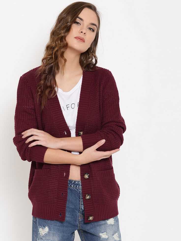 Forever 21 patterned knit cardigan