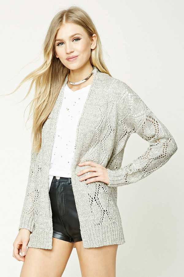 Forever 21 patterned knit cardigan