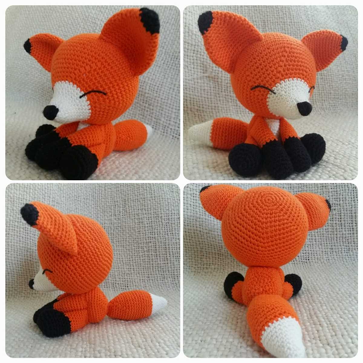 Fox toy knitting pattern